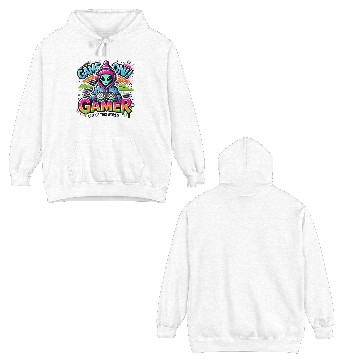 Discover Alien Gamer" - Sci-Fi Gaming Design Double Sided Hoodies