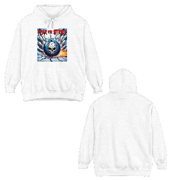 Discover Fear The Strike - Skull Bowling Explosion Art Double Sided Hoodies