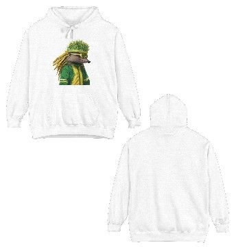 Discover Green and Gold Echidna 2 Double Sided Hoodies