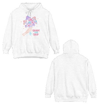 Discover Psychedelic Mushrooms with Skeleton Hand Double Sided Hoodies