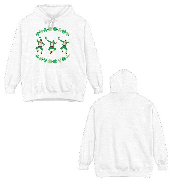 Discover Dancing Leprechauns St Patrick's Day Double Sided Hoodies