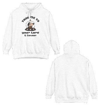 Discover SPACE ALIEN DOG Double Sided Hoodies
