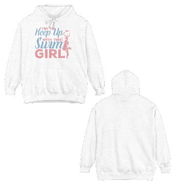 Discover Funny Swim Girl Double Sided Hoodies