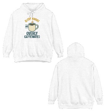 Discover Alarmed Coffee Enthusiast Design Double Sided Hoodies