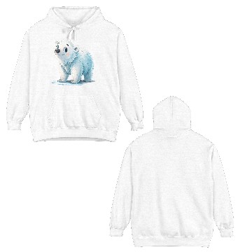 Discover Snowflake the Cozy Cub Double Sided Hoodies