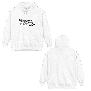 Discover Virgo Tiger Double Sided Hoodies