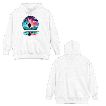Discover Alien and Bigfoot UFO Double Sided Hoodies
