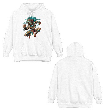 Discover Aztec Warrior - Inca Maya Mayans Double Sided Hoodies