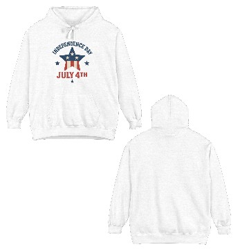 Discover Independence Day Star Celebration Double Sided Hoodies
