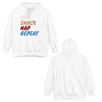 Discover Fitness Motivation Script Double Sided Hoodies