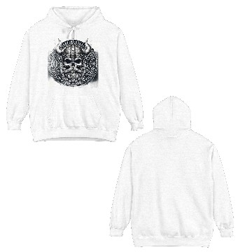 Discover Viking Skull Warrior Design Double Sided Hoodies