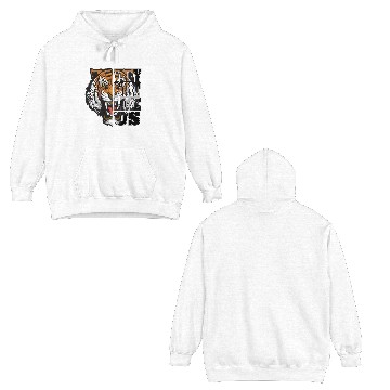 Discover Bold Tiger and Protest Message Design Double Sided Hoodies