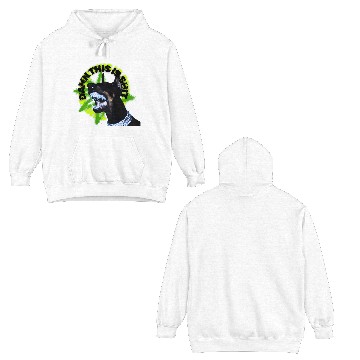 Discover Aggressive Doberman with Spiked Text Double Sided Hoodies