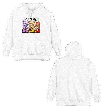 Discover Festive Halloween Thanksgiving Collage Double Sided Hoodies