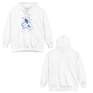 Discover Whimsical Witch Cooking Illustration Double Sided Hoodies