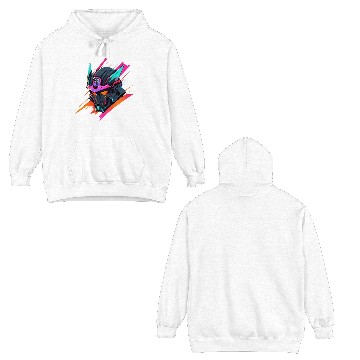 Discover a high-tech warrior helmet Double Sided Hoodies
