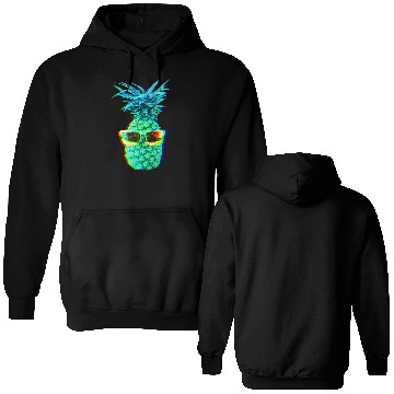 Discover EDM Pineapple EDM Trippy Neon Rave Double Sided Hoodies