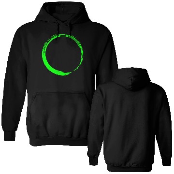 Discover Circle Design Green Double Sided Hoodies