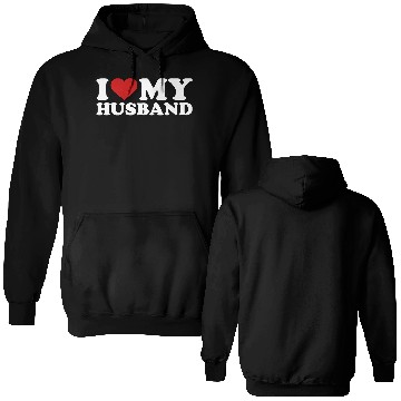 Discover I love my husband Double Sided Hoodies