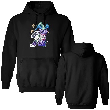 Discover Joker with cards Double Sided Hoodies