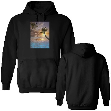 Discover Tropical Waters Double Sided Hoodies