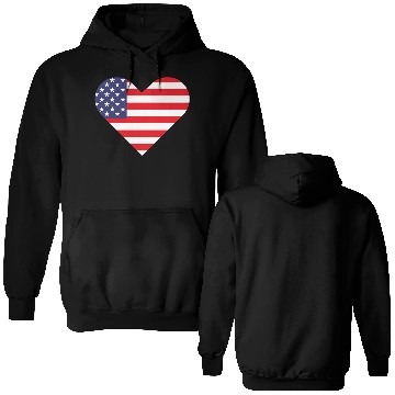 Discover American Flag Double Sided Hoodies