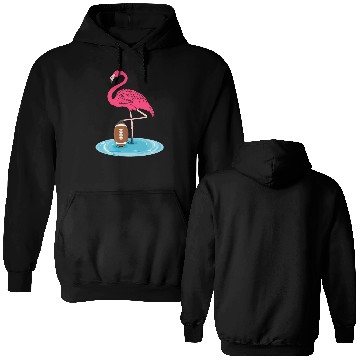Discover Flamingo Playing American Football Double Sided Hoodies