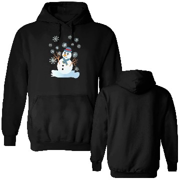 Discover Funny snowman christmas Double Sided Hoodies
