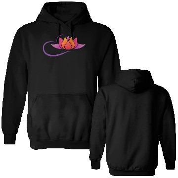 Discover Lotus logo Double Sided Hoodies