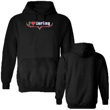 Discover i love curling Double Sided Hoodies