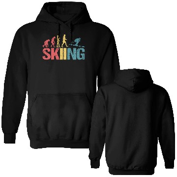 Discover Evolution of Skiing Double Sided Hoodies