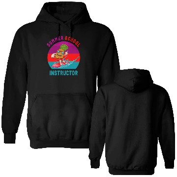 Discover Summer School Instructor The Surfing Pineapple Double Sided Hoodies