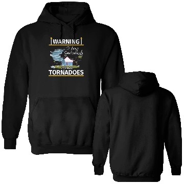 Discover Warning Tornadoes Tornado Storm Chaser Double Sided Hoodies