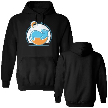 Discover Polar Bear and Moon Double Sided Hoodies