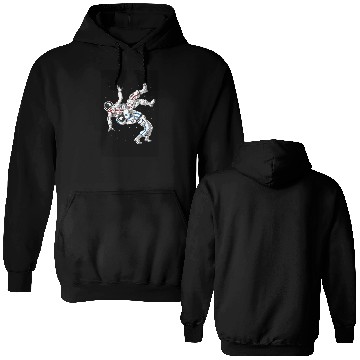 Discover Jiu-Jitsu Astronauts Double Sided Hoodies