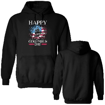 Discover Happy Columbus Day Christopher Columbus Navigator Double Sided Hoodies