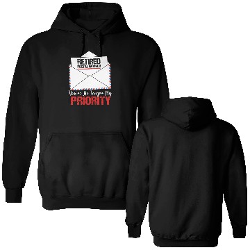 Discover Funny Retirement Retired Postal Worker Double Sided Hoodies
