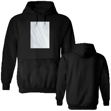 Discover Luxury White Silver Stripes Double Sided Hoodies