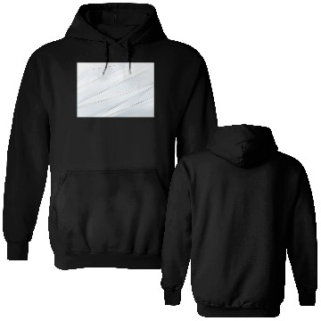 Discover Luxury White Silver Stripes Double Sided Hoodies