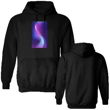 Discover Abstract Blue Pink Waves Double Sided Hoodies