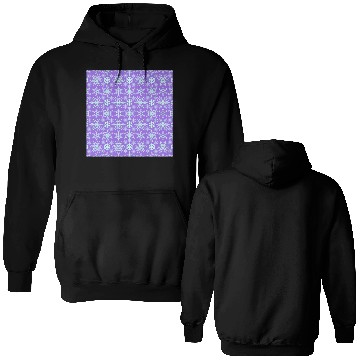 Discover Modern Snowflakes Pattern Purple Blue Double Sided Hoodies