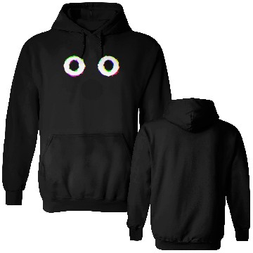 Discover Glitch Ghost Face Double Sided Hoodies