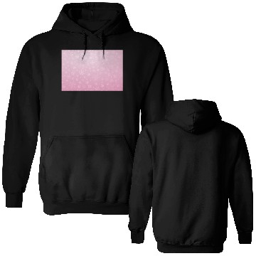 Discover Abstract Pink Snowflakes Pattern Double Sided Hoodies
