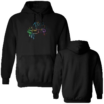 Discover Piano, Pianist Double Sided Hoodies