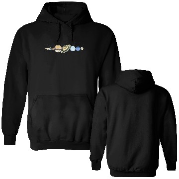 Discover Solar System Astrophysic Planets, Solar System Double Sided Hoodies