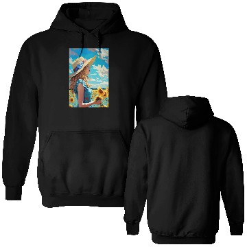 Discover Sunflower girl summer Double Sided Hoodies