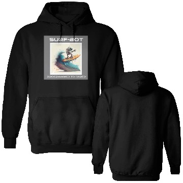 Discover ToonBot Surfer Double Sided Hoodies