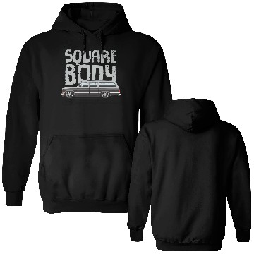 Discover square body Light Silver Double Sided Hoodies