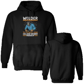 Discover Welder using a high school Double Sided Hoodies