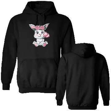 Discover Baby Easter Bunny with Flowers cute Easter Egg Double Sided Hoodies